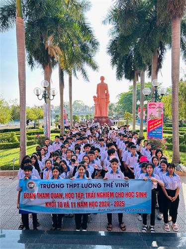 THAM QUAN HỌC TẬP, TRẢI NGHIỆM, HƯỚNG NGHIỆP TẠI ĐỊA PHƯƠNG CỦA HỌC SINH KHỐI 10 VÀ 11, NĂM HỌC 2024-2025